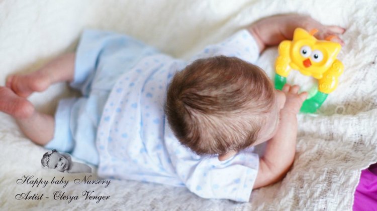 Андрейка-Веселейка. Кукла реборн Олеси Венгер (фото 5)