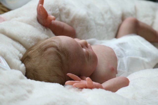 Спящая малышка Рози 2. Куколка реборн Виктории Вишни