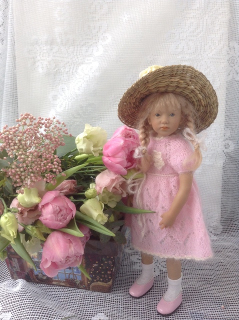 Поздравление с Весной! Или девочки в розовом. Куклы от H. Plusczok и A. Himstedt