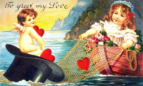 Старинные открытки с Денем Святого Валентина | Бэйбики Старинные открытки с Денем Святого Валентина