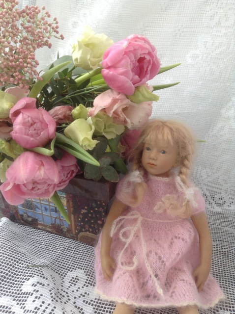 Поздравление с Весной! Или девочки в розовом. Куклы от H. Plusczok и A. Himstedt (фото 6)