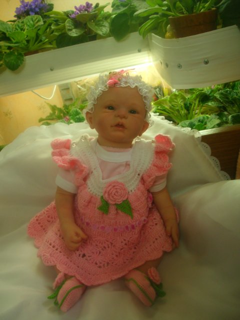 Моя малышка Снежинка дома! Реалистичная кукла реборн