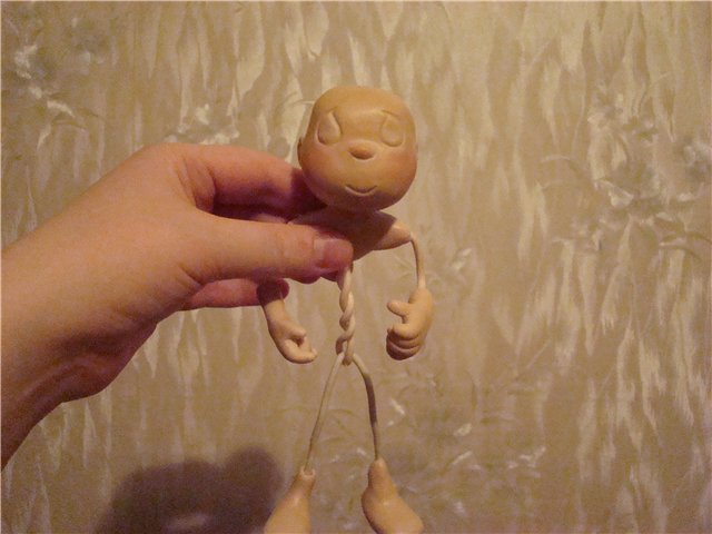 Мастер-класс от Ирины Кондрашовой - Мои куклы из пластики и проволочного каркаса. Сорванец и паинька (фото 6)