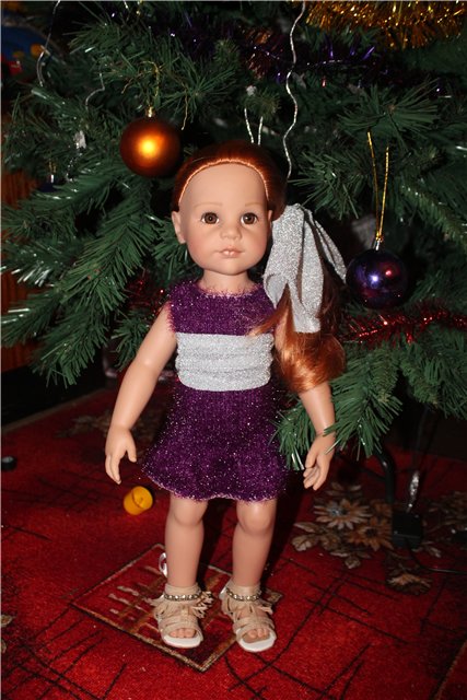 Платье к новому году — Одежда и обувь для кукол своими руками: фото