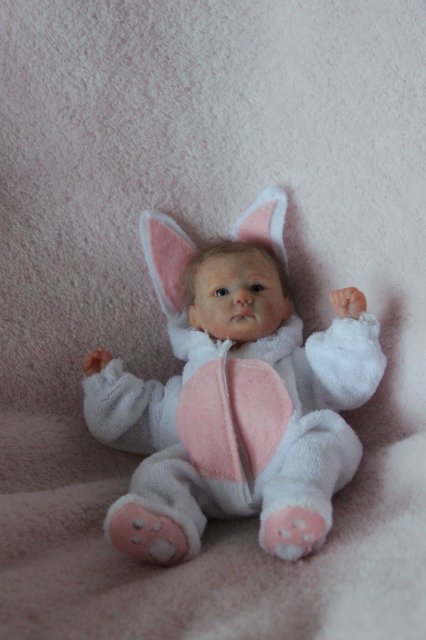 Мини зайка... Куколка реборн Вишни Виктории (фото 7)