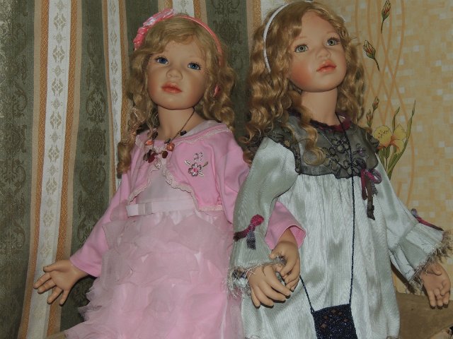 Сестрёнки заверушки Ливия и Паула. Куклы Zawieruszynski