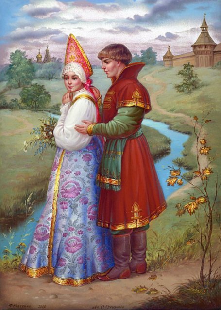 Усмотри тропинку в сказку или Здесь русский дух, здесь Русью пахнет. Федоскинская лаковая миниатюра