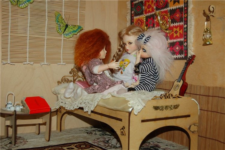Пижамная вечеринка — Фотоистории с куклами BJD (БЖД): сериалы