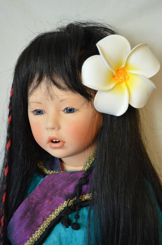 Образ "леди Равен" в куклах. Фарфоровая кукла - японочка RAVEN от Donna RuBert