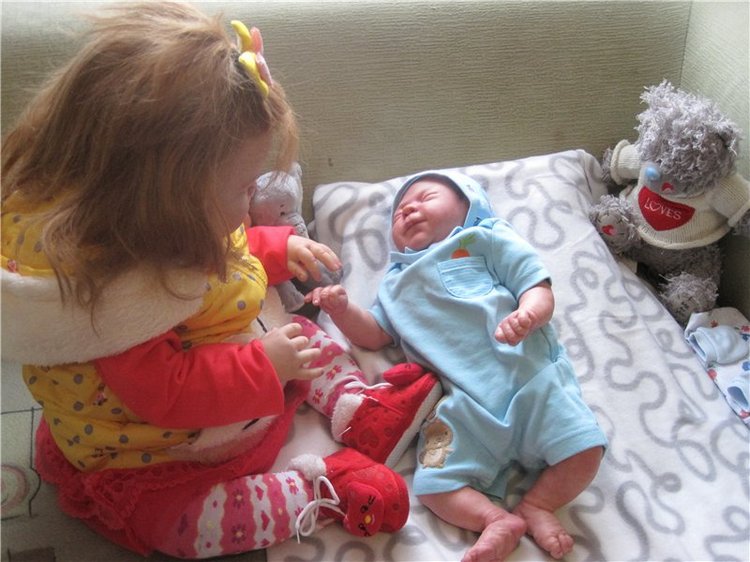 Милая улыбашечка Анечка. Кукла реборн Морозовой Анны