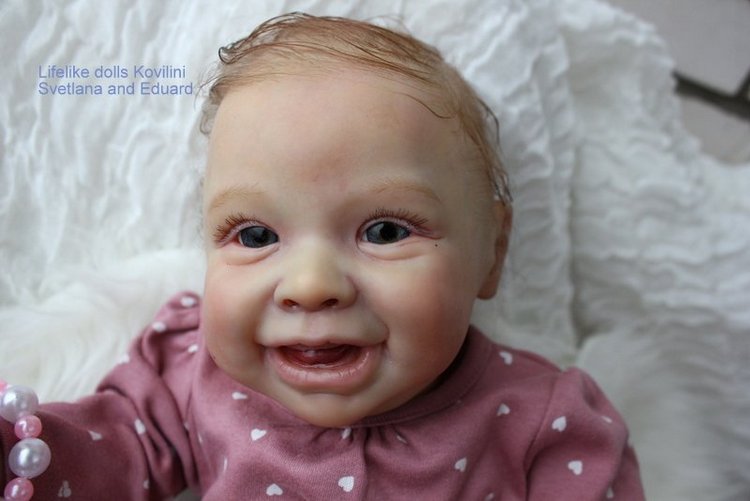 На щечке родинка, а в глазах любовь! Варенька - кукла реборн Ковылиных Светланы и Эдуарда