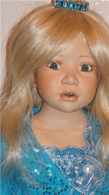 Фарфоровая кукла БИРГИТ - Лазурная Мечта от Кристин Оранж (фото 5)