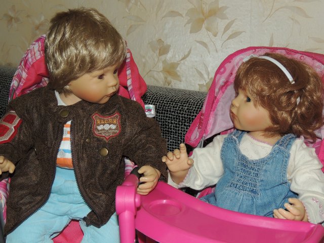 Сказка про Аиста. Куклы Bettine Klemm