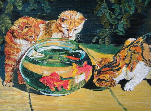 Выставка вышитых картин — Другие хобби и увлечения: сад