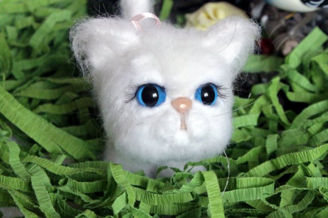 Моя кошечка валянием из шерсти готова (фото 2)