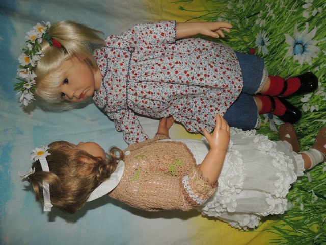 Две любимые сестрёнки. Куклы Гюнцель