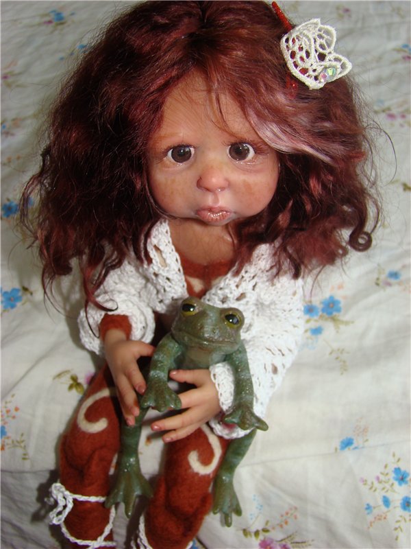 Принцесса и лягушка. Авторская кукла Кондрашовой Ирины. Продолжение (фото 10)