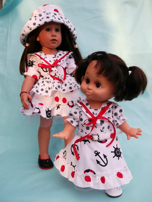 Мечты о море! Платья для Gotz