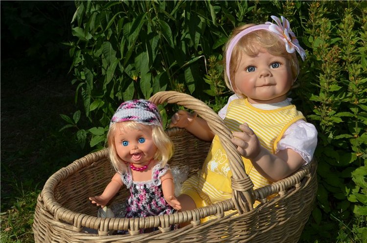 Фэйсинки и Майя на даче — Куклы Galoob Baby Face (Фейсинки): винтаж 90