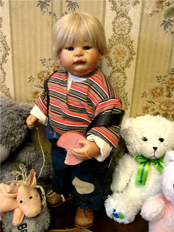 Пончик Эдер. Радость встречи. Коллекционна кукла Susi Eimer