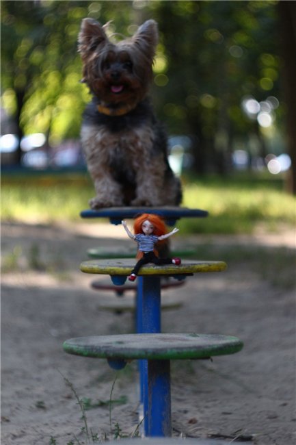 Непоседа Фиби. Авторская бжд-мышка Лидии Снуль