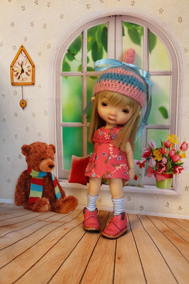 Долгожданная Дрюшечка или первый опыт фотографирования с фоном