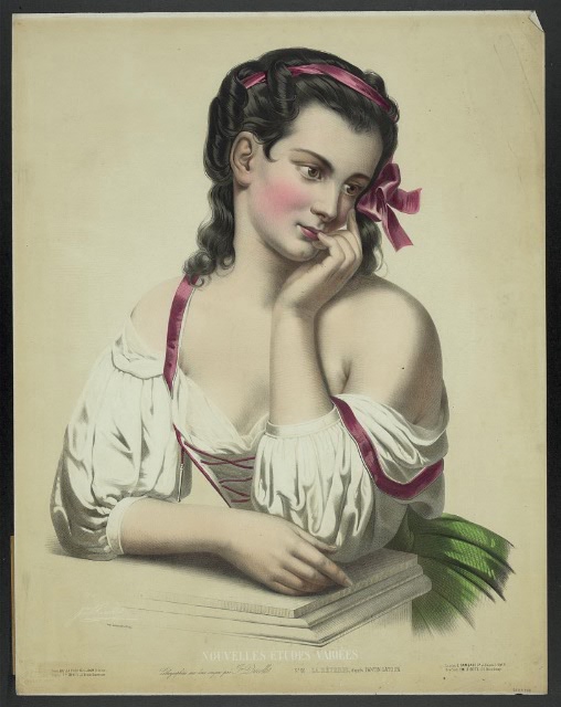 Дамы 19 век. Из французских модных журналов (фото 10)