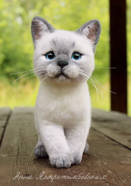 На прогулке — Валяные игрушки из шерсти: сухое валяние