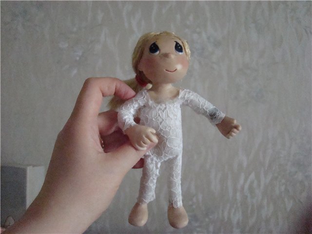 Мастер-класс от Ирины Кондрашовой - Мои куклы из пластики и проволочного каркаса. Сорванец и паинька (фото 8)