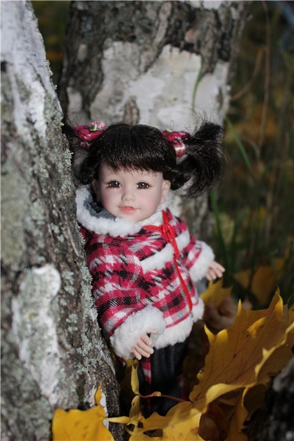 Ходит осень по дорожке... Мари и Катрина от Adora на осенней прогулке (фото 6)