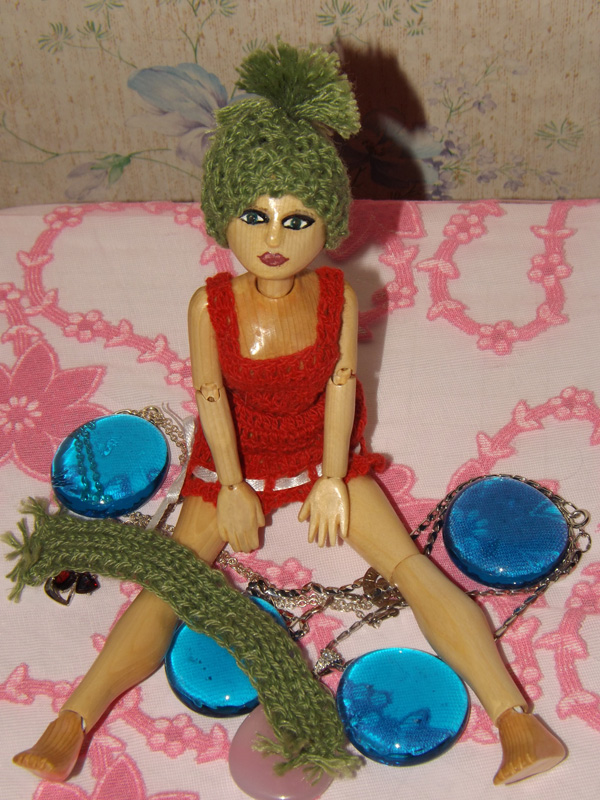 Кукла из дерева Зарина — Авторские куклы ручной работы: текстильные (фото 7)