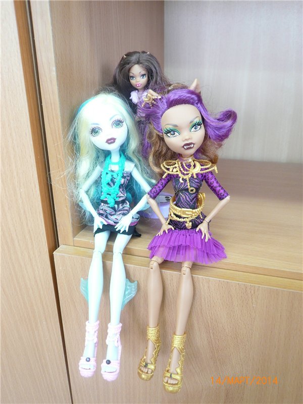 Клодин, Лагуна и малышка Клодин. Наши новенькие куколки Монстр Хай (фото 7)