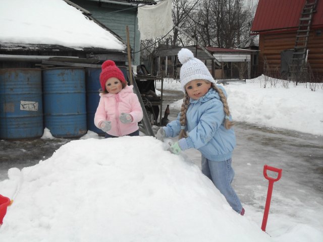 Зимние каникулы.Annecke, Ethan, Trixi от Monika Levenig и Millie от Monika Peter-Leicht
