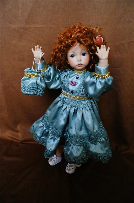 Рыжая солнечная девочка Сабрина из фарфора (Diana Effner) (фото 8)