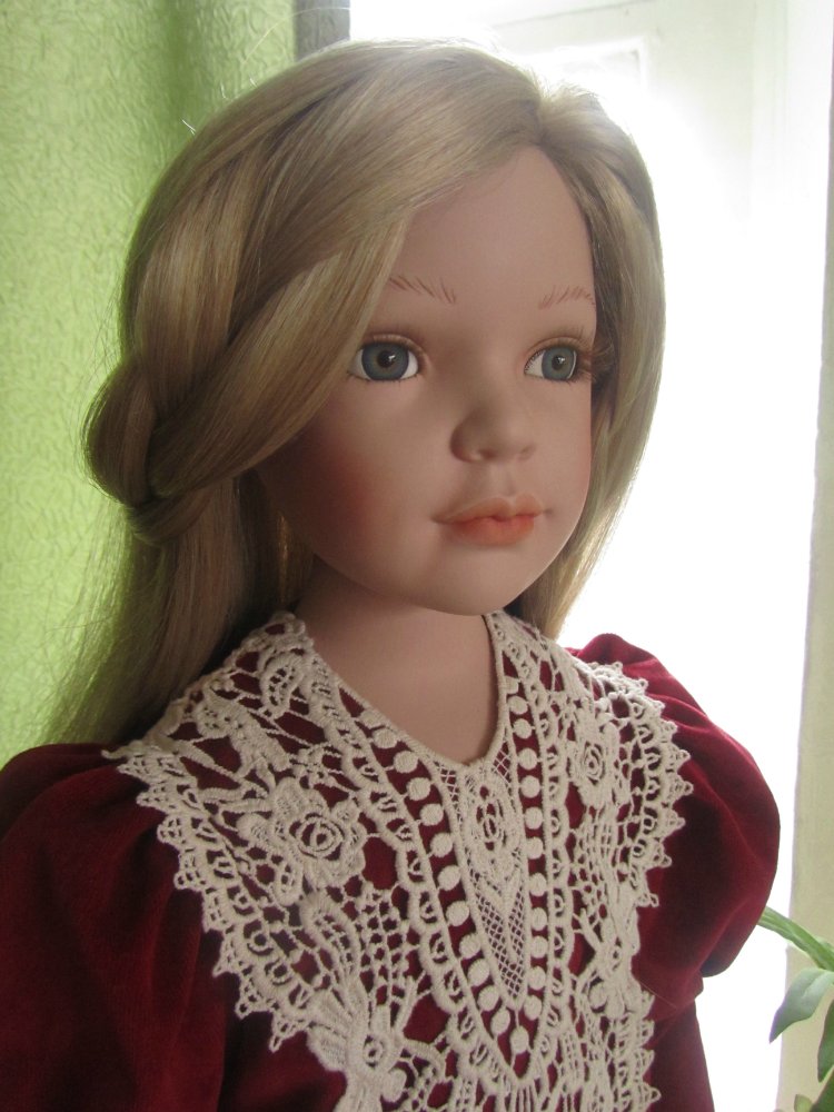 Фарфоровая кукла Ева - "реверанс позапрошлому веку"