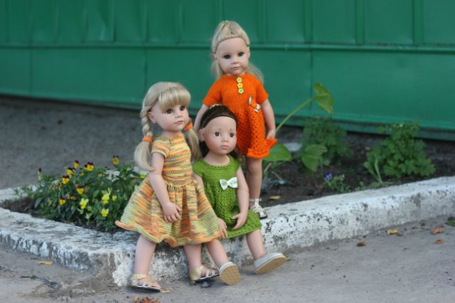 Вязаный подиум от Smorodinы для кукол Gotz (фото 3)