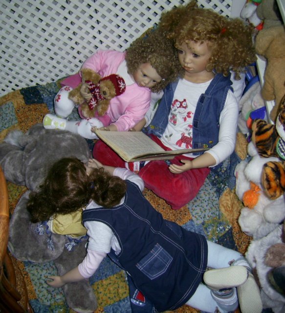 Сказка, рассказанная на ночь - или сестрички Оранж и Добывайки. Моя кукольная коллекция (фото 7)