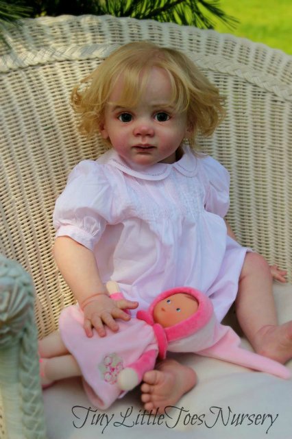 Красивая куколка реборн Эмма молд Fridolin Karola Wegerich