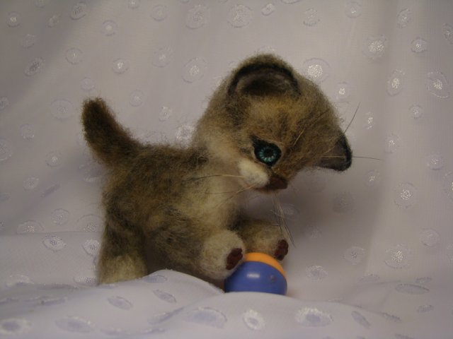 Сибирячок. Авторская игрушка валянием из шерсти Ольги Чернухо