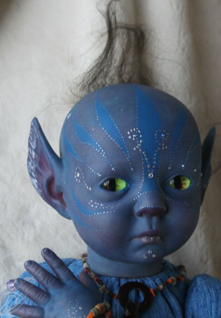 Аватарёнок Вишно (защитник) - кукла от Элины Кудрявцевой