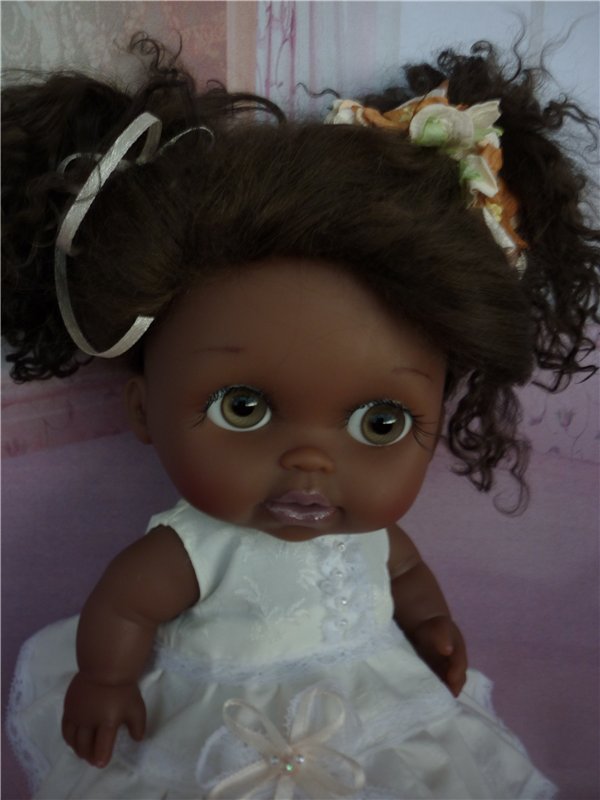 Темнокожий ангел... ООАК - кукла Лила из серии Lil'Cutesies от Berenguer (фото 3)