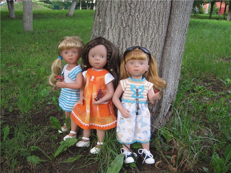 Тата, Анели и Лина! Куколки подружки Kathe Kruse | Бэйбики Тата, Анели и Лина! Куколки подружки Kathe Kruse