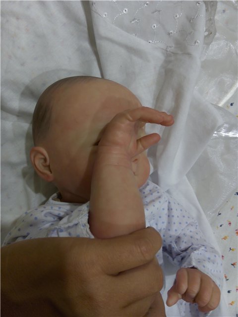 Томми улыбашка реборн. Второй подходик к этому замечательному молдику (фото 10)