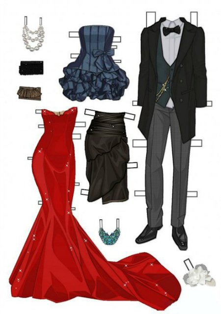 Такие милые бумажные куколки, хочу поделиться (фото 8)