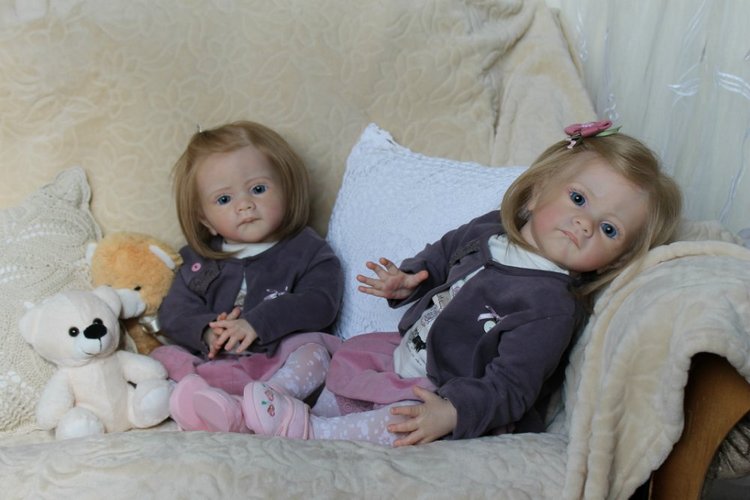 Мои сестрички Аня и Яна! Куклы реборн Шепелевой Людмилы
