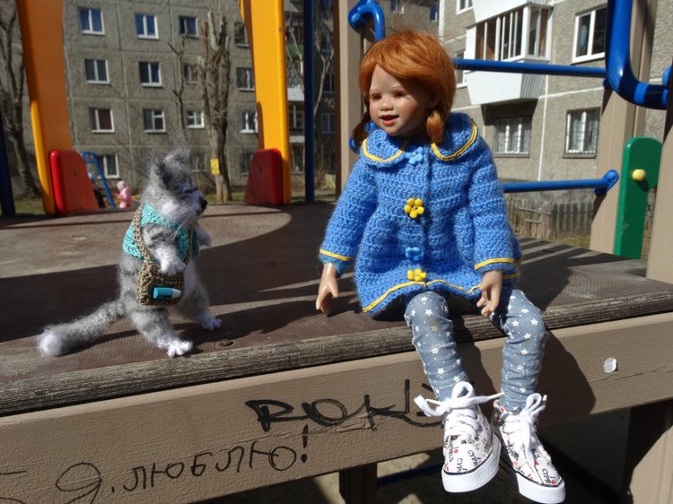 Кукла Annette Himstedt Лиля и Васька