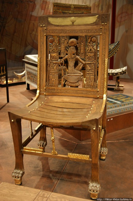 Эксклюзивная кукольная мебель.Трон Тутанхамона