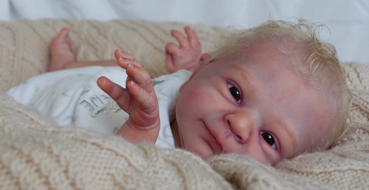 Моя милая Смила, улыбашка от скульптора Sabine Altenkirch. Кукла реборн Ольги Коновниной (фото 3)