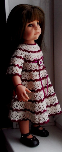 Платье узором "лилии" для Ханночки (фото 3)