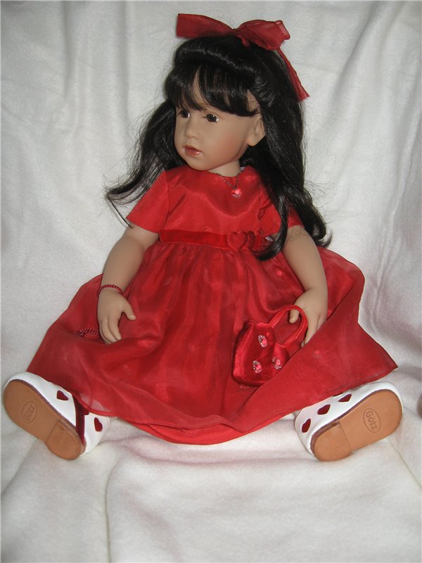 Красавица "Красное сердечко". Необычная куколка Готц